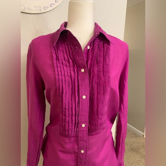 Ralph Lauren Magenta Button-Down Shirt - Picture 2 of 6